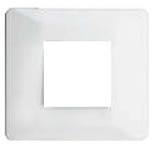 L&T Entice 1 Module Marble Finish Plate [White Marble Finish]